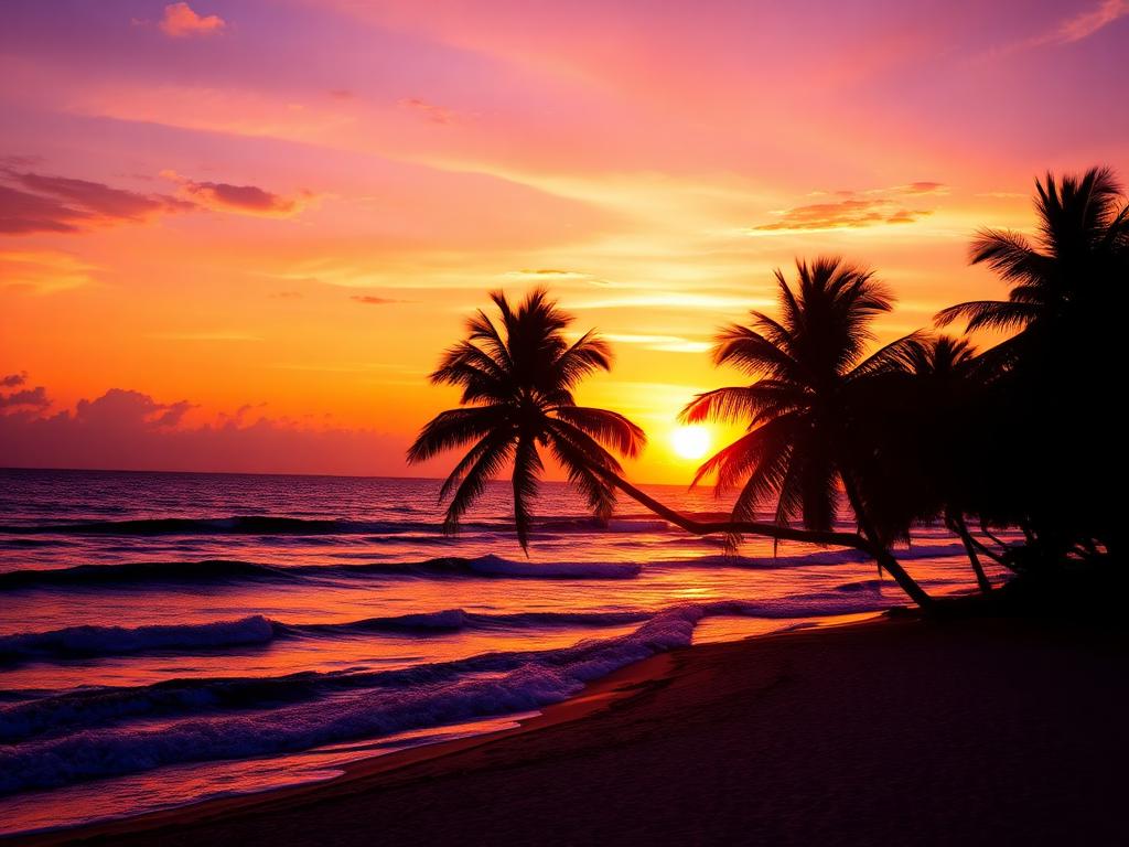 Beach sunset puzzle example